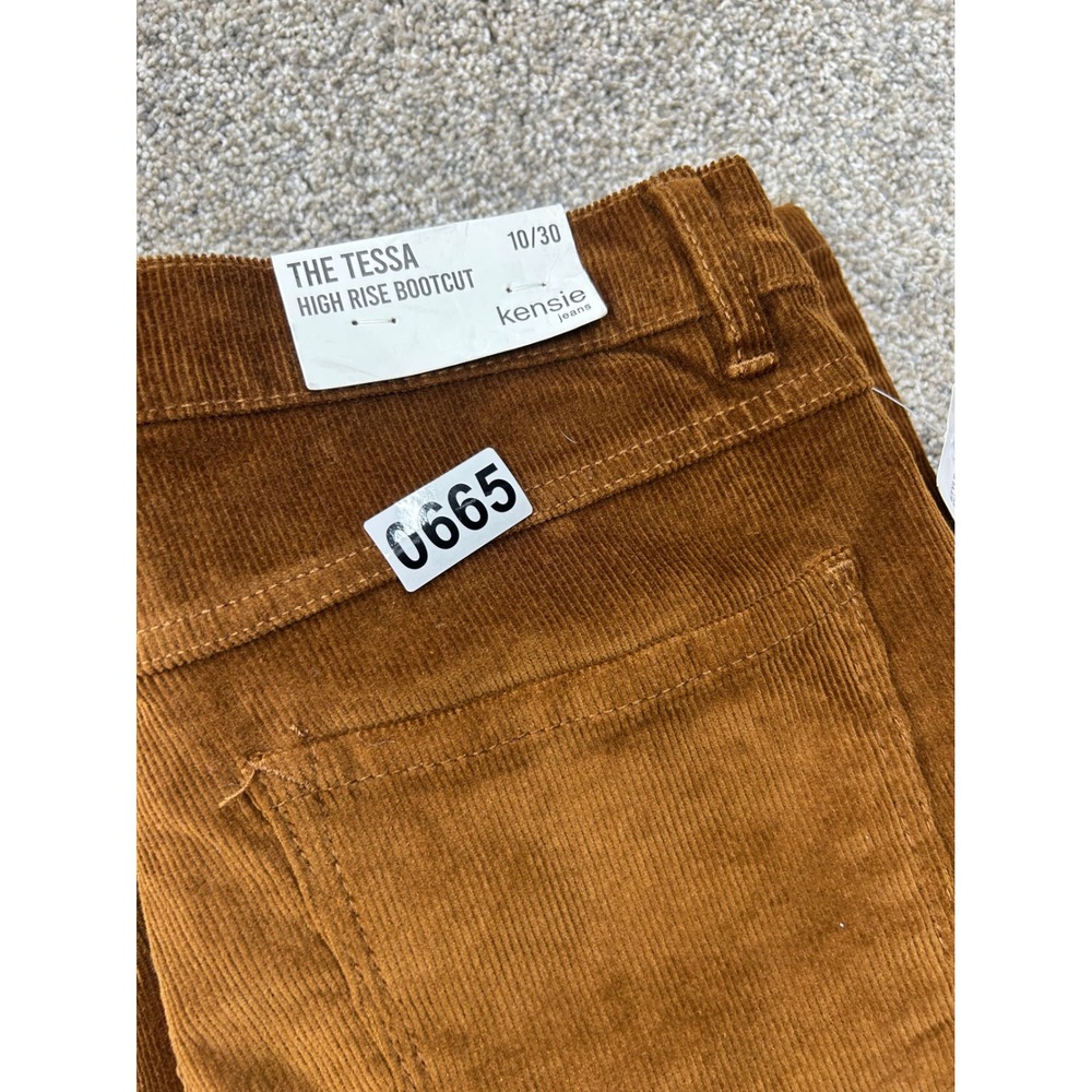 Kensie Jeans The Tessa High Rise Bootcut Corduroy Pants Brown 10/30 NWT #0665 - Picture 10 of 10